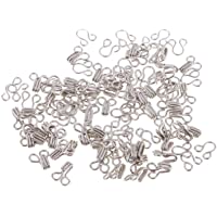 Wohlstand 100x Corchetes de Ganchos y Presillas Juegos de Corchetes de Ganchos y Presillas de Costura-Gancho de Coser…